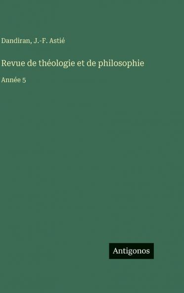 Revue de théologie et de philosophie