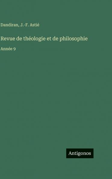Revue de théologie et de philosophie