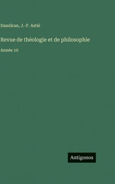 Revue de théologie et de philosophie