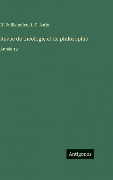 Revue de théologie et de philosophie