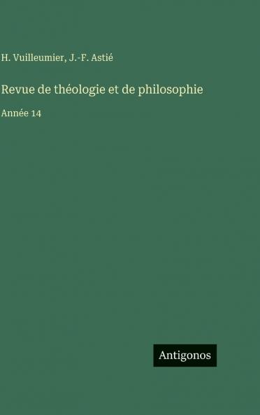 Revue de théologie et de philosophie