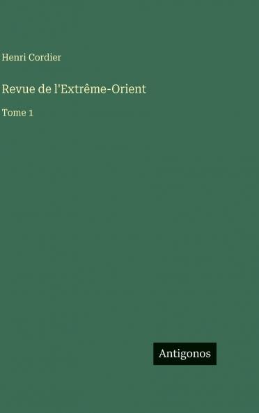Revue de l'Extrême-Orient