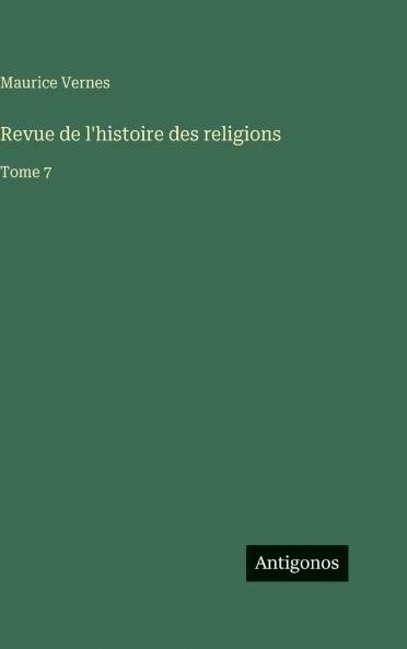 Revue de l'histoire des religions