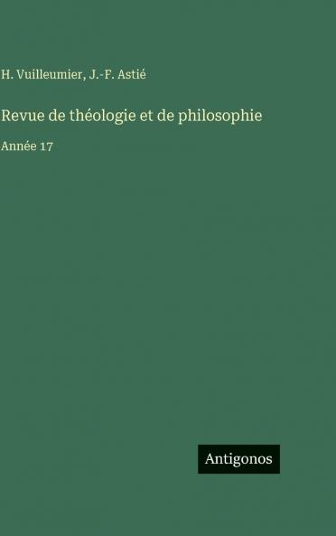 Revue de théologie et de philosophie