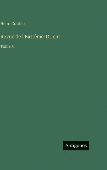 Revue de l'Extrême-Orient