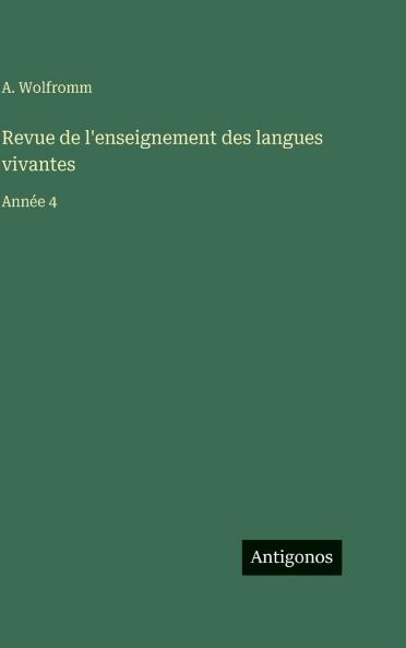 Revue de l'enseignement des langues vivantes