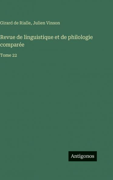 Revue de linguistique et de philologie comparée