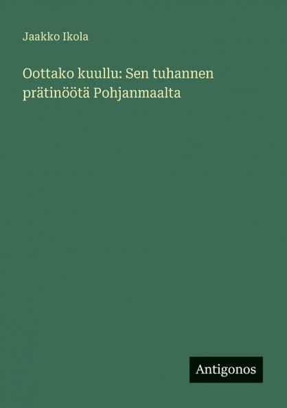 Oottako kuullu