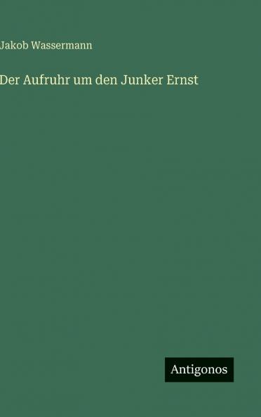 Der Aufruhr um den Junker Ernst