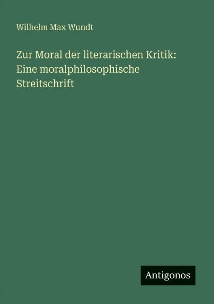 Zur Moral der literarischen Kritik