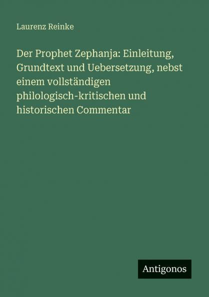 Der Prophet Zephanja