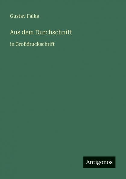 Aus dem Durchschnitt