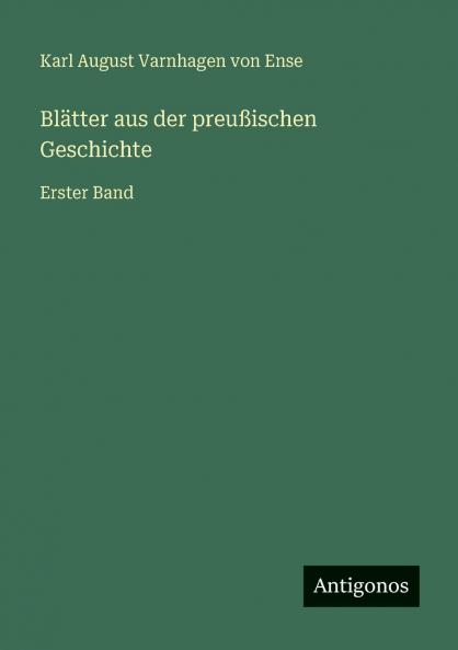 Blätter aus der preußischen Geschichte