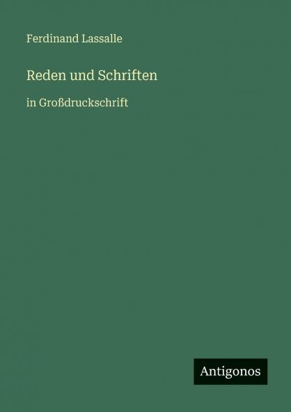 Reden und Schriften