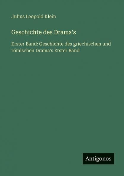 Geschichte des Drama's