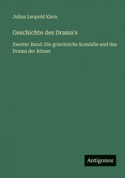 Geschichte des Drama's