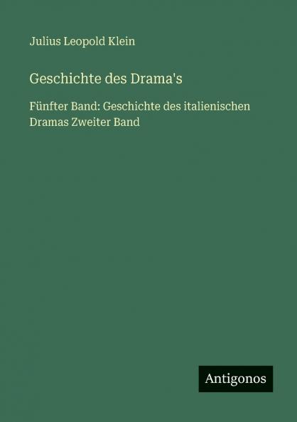 Geschichte des Drama's