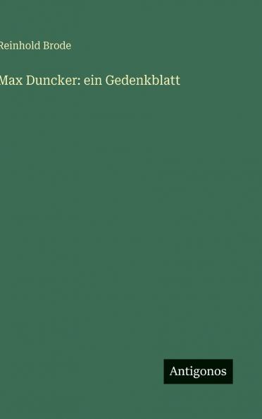Max Duncker