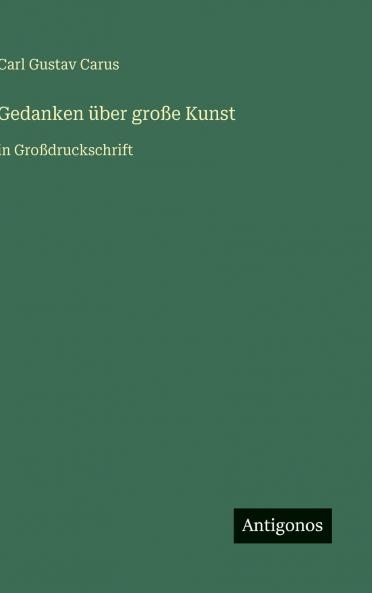 Gedanken über große Kunst