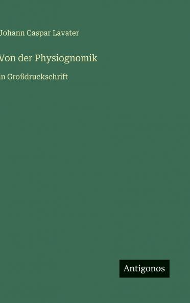 Von der Physiognomik