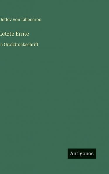 Letzte Ernte