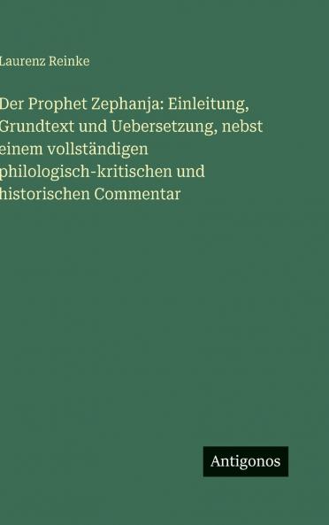 Der Prophet Zephanja