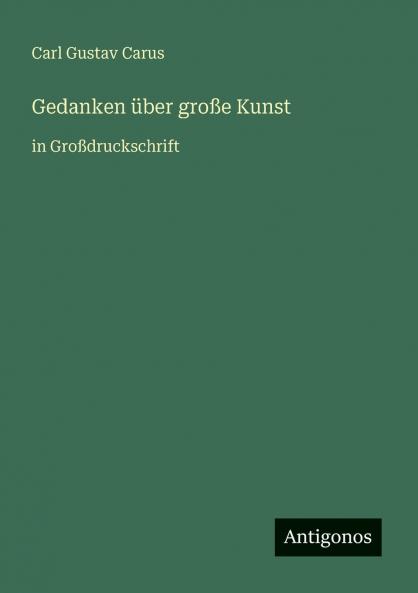 Gedanken über große Kunst