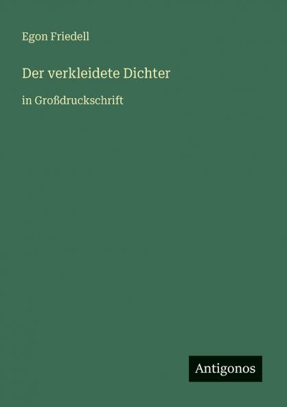 Der verkleidete Dichter
