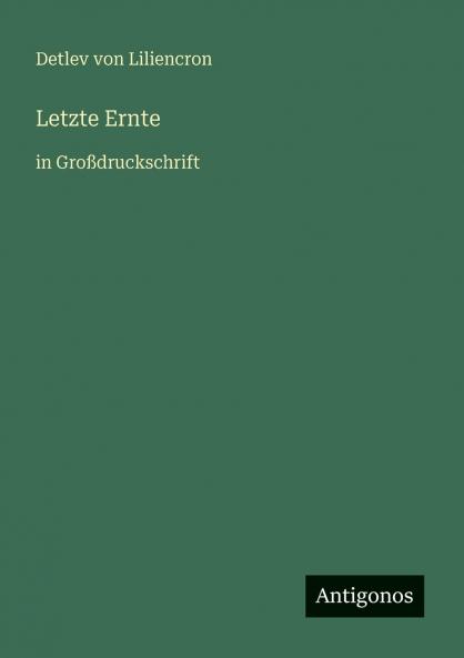 Letzte Ernte
