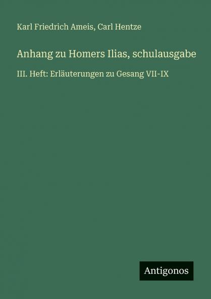 Anhang zu Homers Ilias schulausgabe
