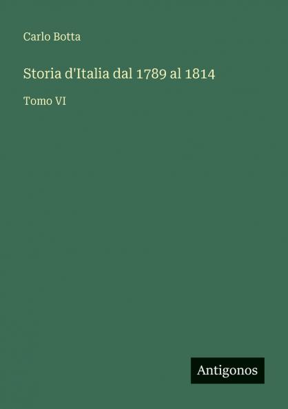 Storia d'Italia dal 1789 al 1814
