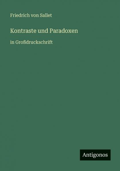Kontraste und Paradoxen