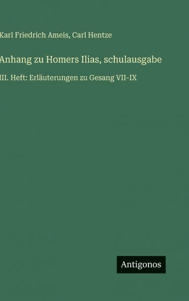 Anhang zu Homers Ilias schulausgabe