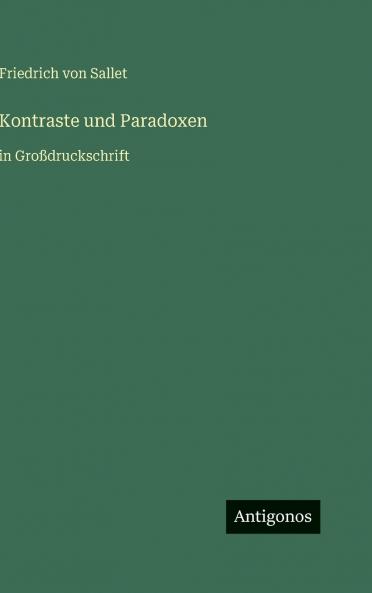 Kontraste und Paradoxen
