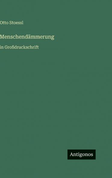 Menschendämmerung