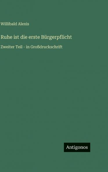 Ruhe ist die erste Bürgerpflicht