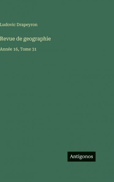 Revue de geographie