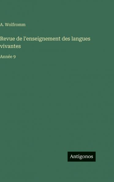 Revue de l'enseignement des langues vivantes