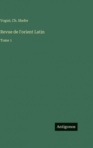 Revue de l'orient Latin