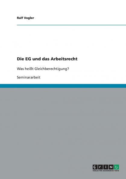 Die EG und das Arbeitsrecht
