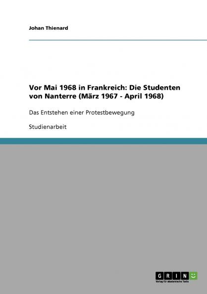 Vor Mai 1968 in Frankreich