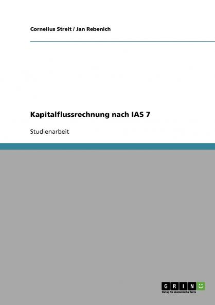 Kapitalflussrechnung nach IAS 7
