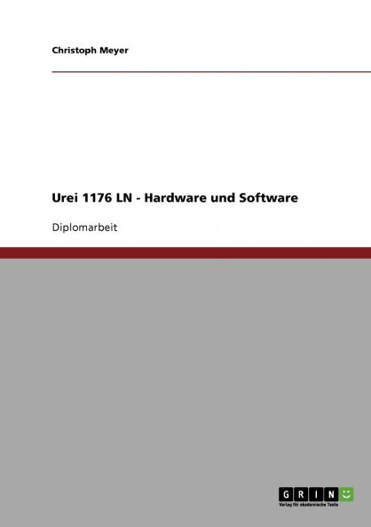 Urei 1176 LN - Hardware und Software