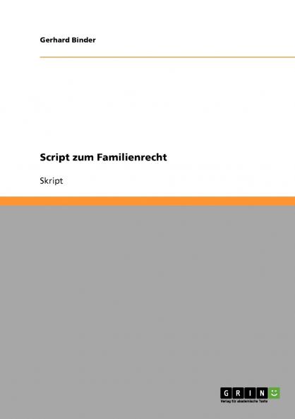 Script zum Familienrecht
