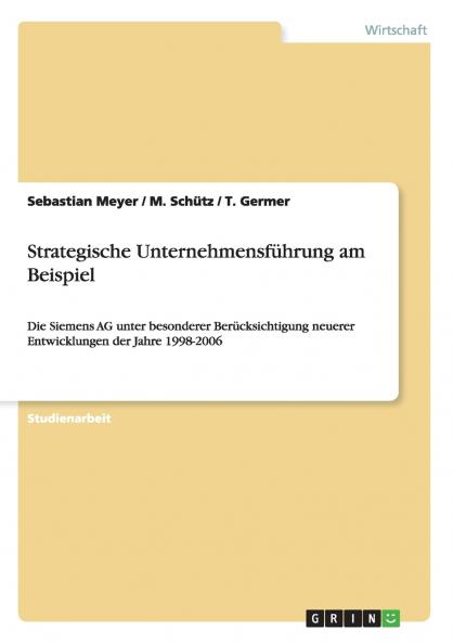 Strategische Unternehmensführung am Beispiel