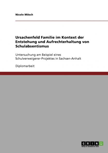 Schulabsentismus. Entstehung und Aufrechterhaltung. Ursachenfeld Familie.