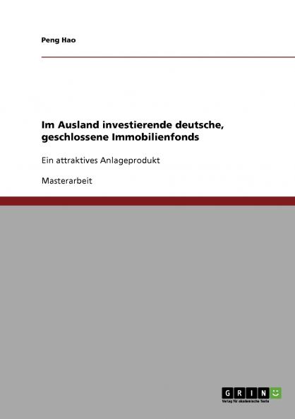Im Ausland investierende deutsche geschlossene Immobilienfonds