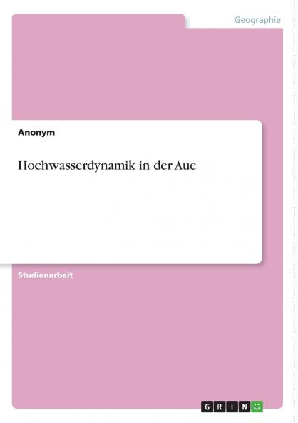 Hochwasserdynamik in der Aue