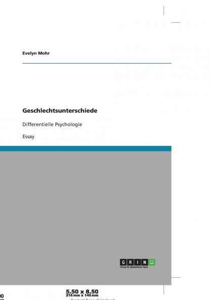 Geschlechtsunterschiede