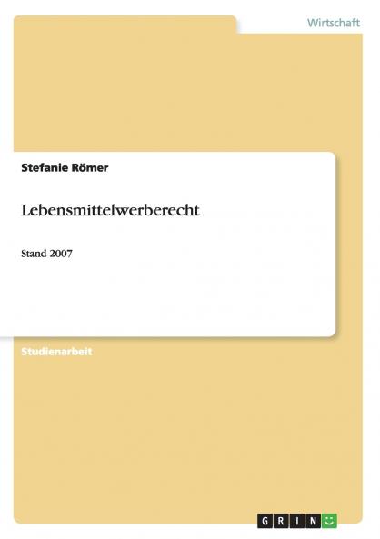 Lebensmittelwerberecht